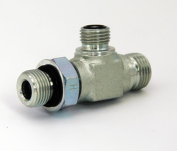 O-ring Face Sealing Tube Fittings Adjust Nut Run Tee-3